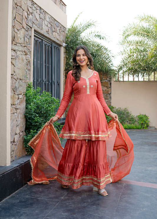 Sahej Silk sharara set