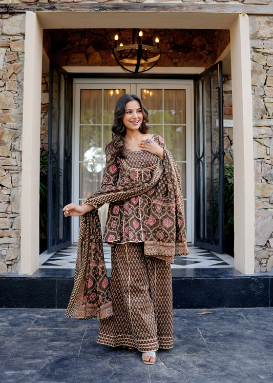 Saanjh Cotton suit set