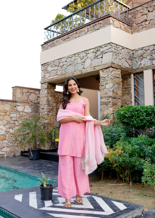 Rose bloom kurta set