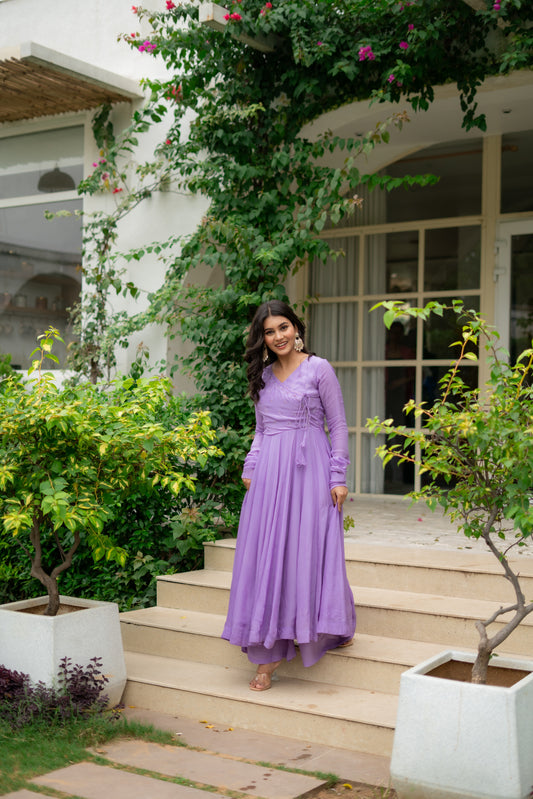 Lavender kurta set