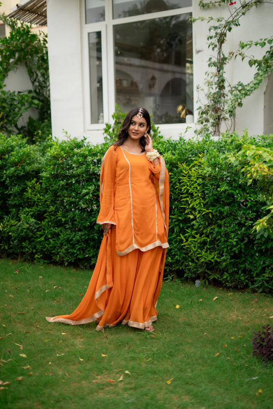 Kesarika kurta palazzo set