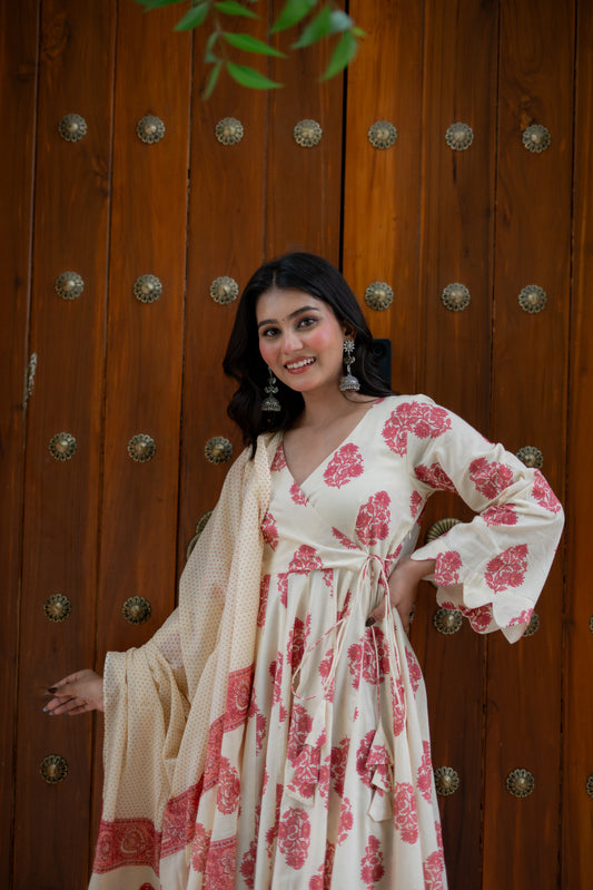 Maati cotton angrakha set