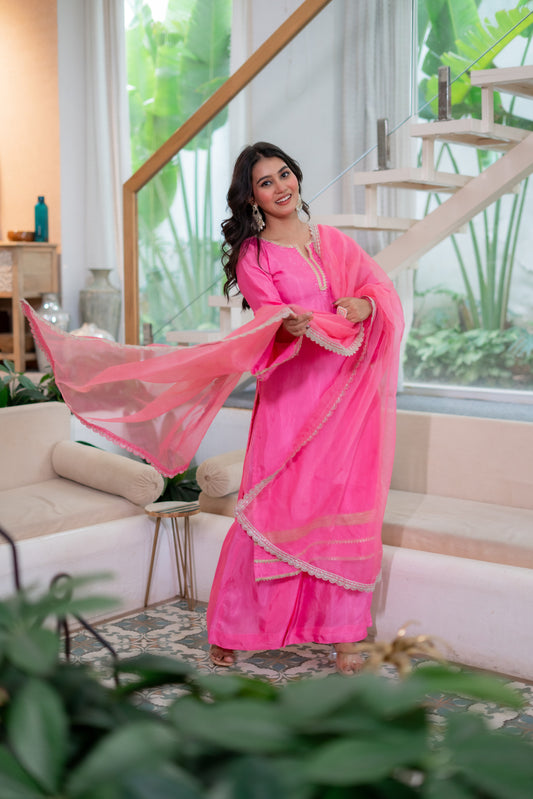 Gulaabo Silk Kurta Set