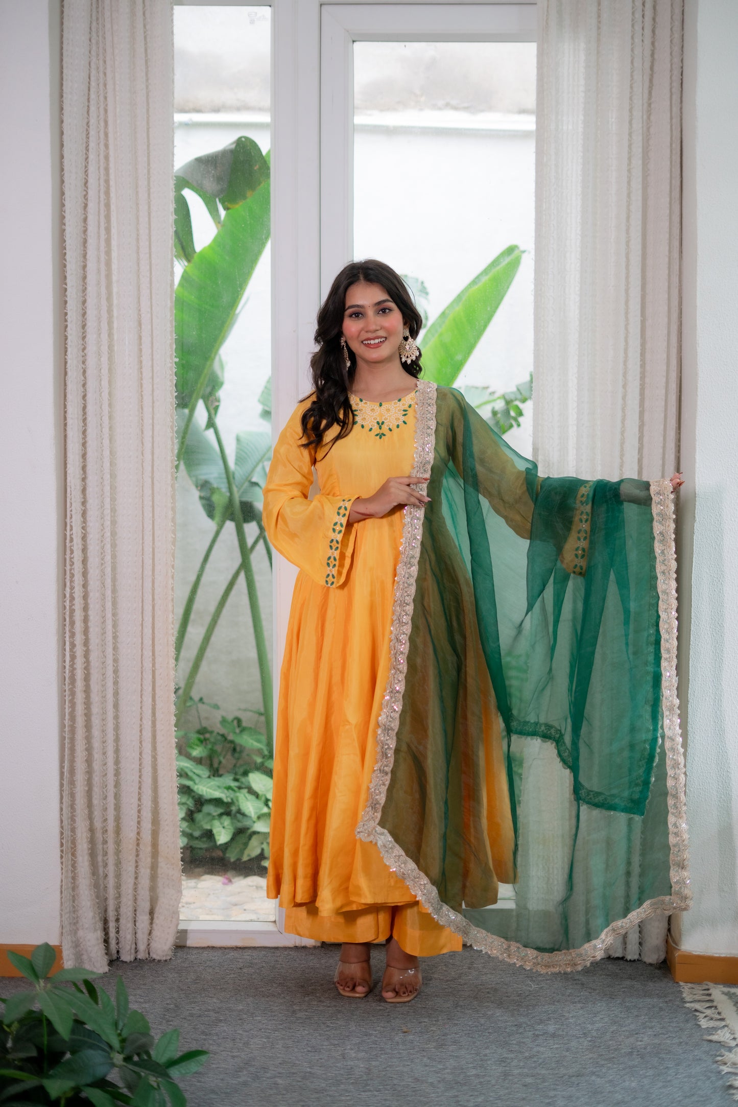 Sunehri Silk Suit Set