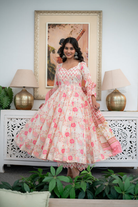 Fiza-e-gul cotton suit set