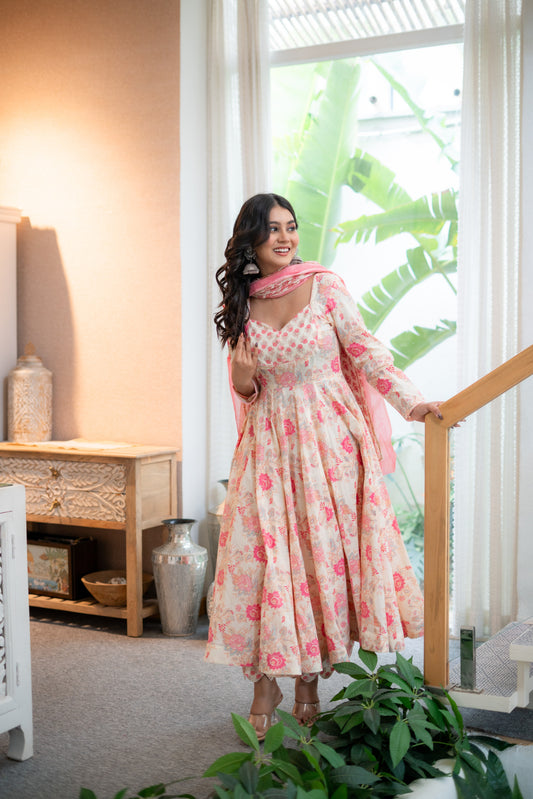 Fiza-e-gul cotton suit set