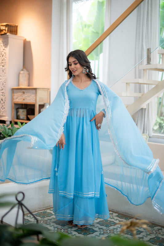 Indira Blue kurta set