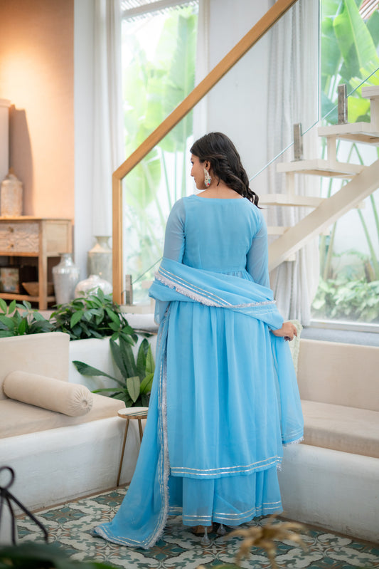 Indira Blue kurta set