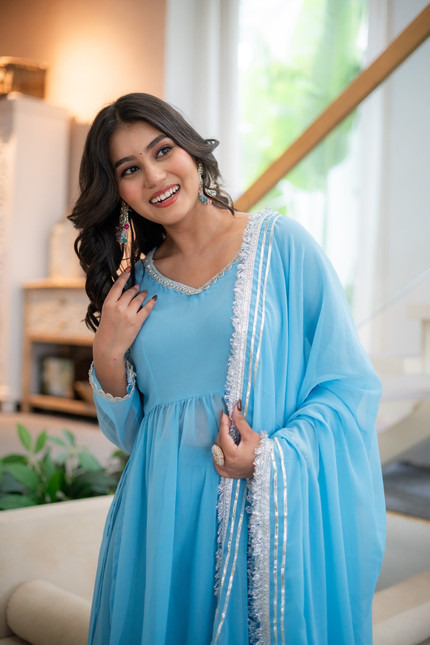 Indira Blue kurta set