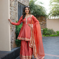 Sahej Silk sharara set