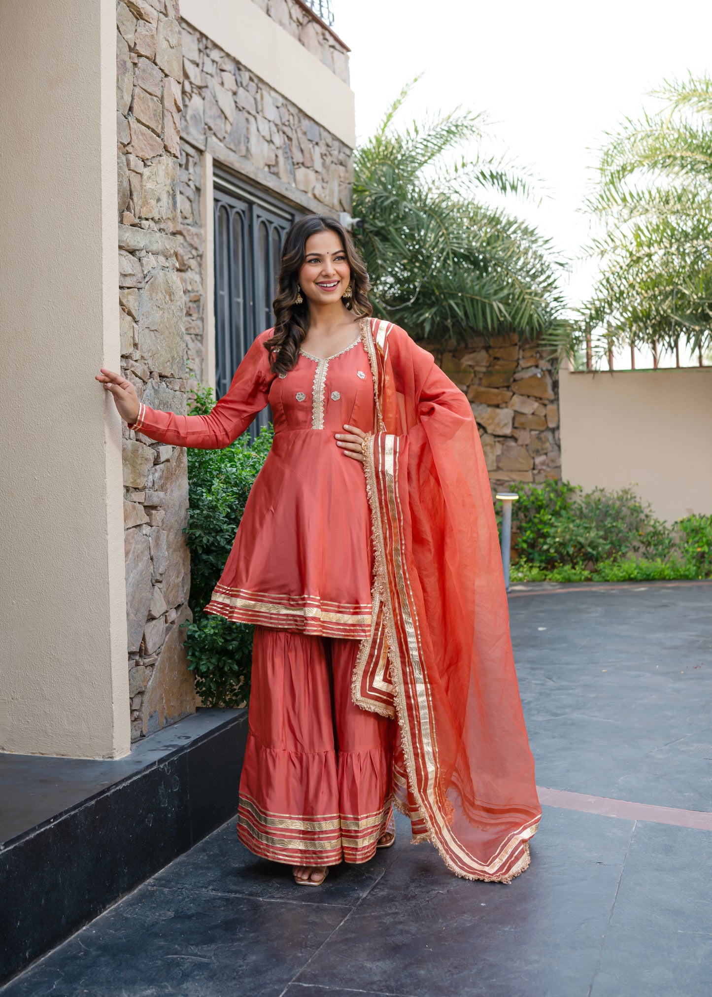 Sahej Silk sharara set
