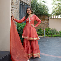 Sahej Silk sharara set