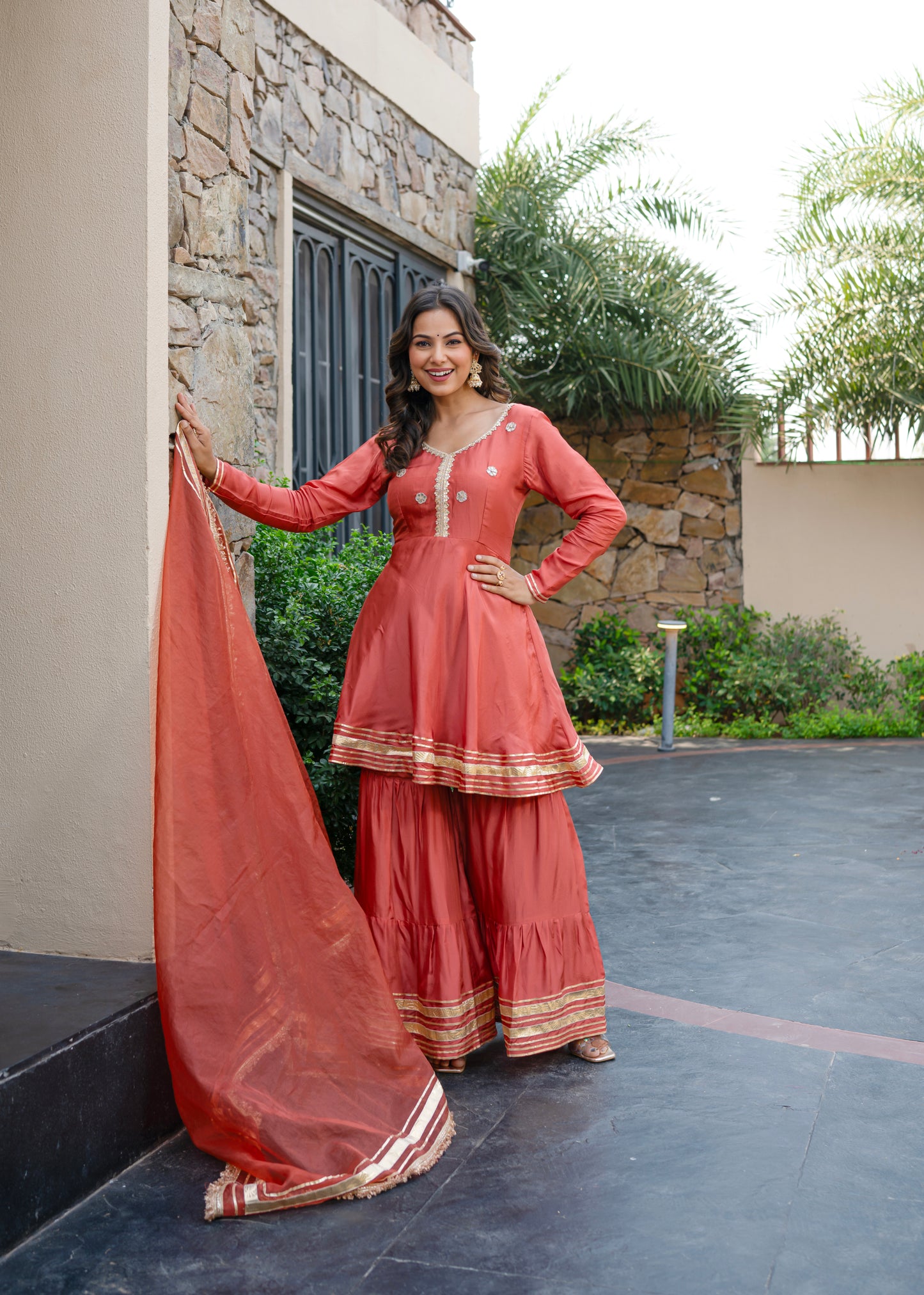 Sahej Silk sharara set