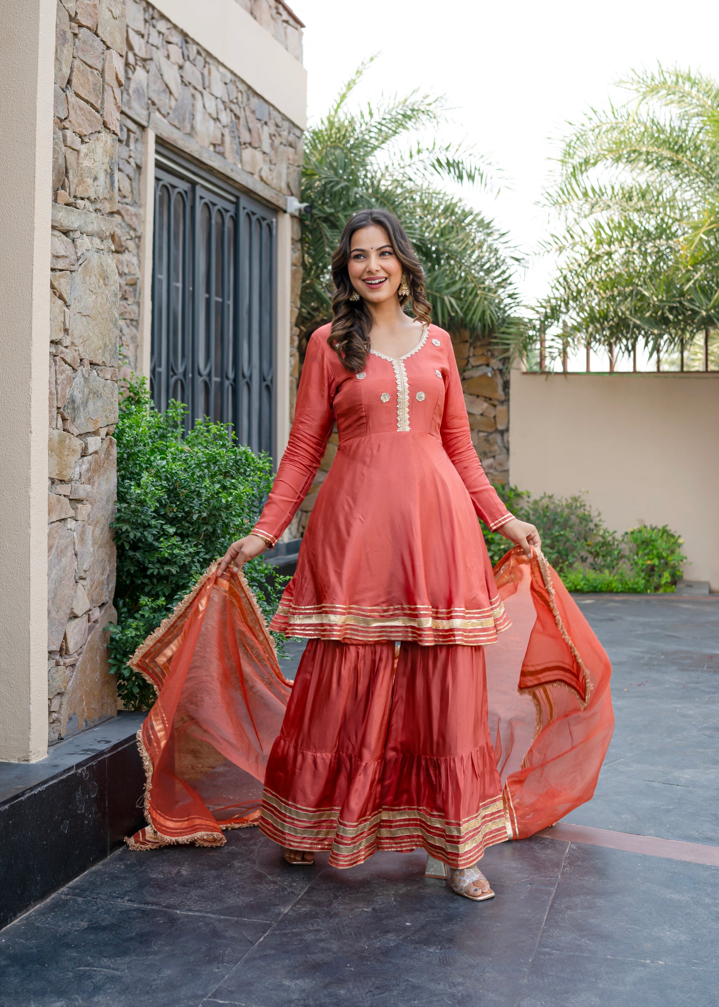 Sahej Silk sharara set