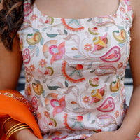 Amber Glow Sharara set