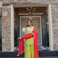 Sajna Neon Sharara set
