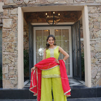 Sajna Neon Sharara set