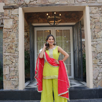 Sajna Neon Sharara set