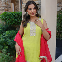 Sajna Neon Sharara set