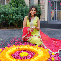 Sajna Neon Sharara set