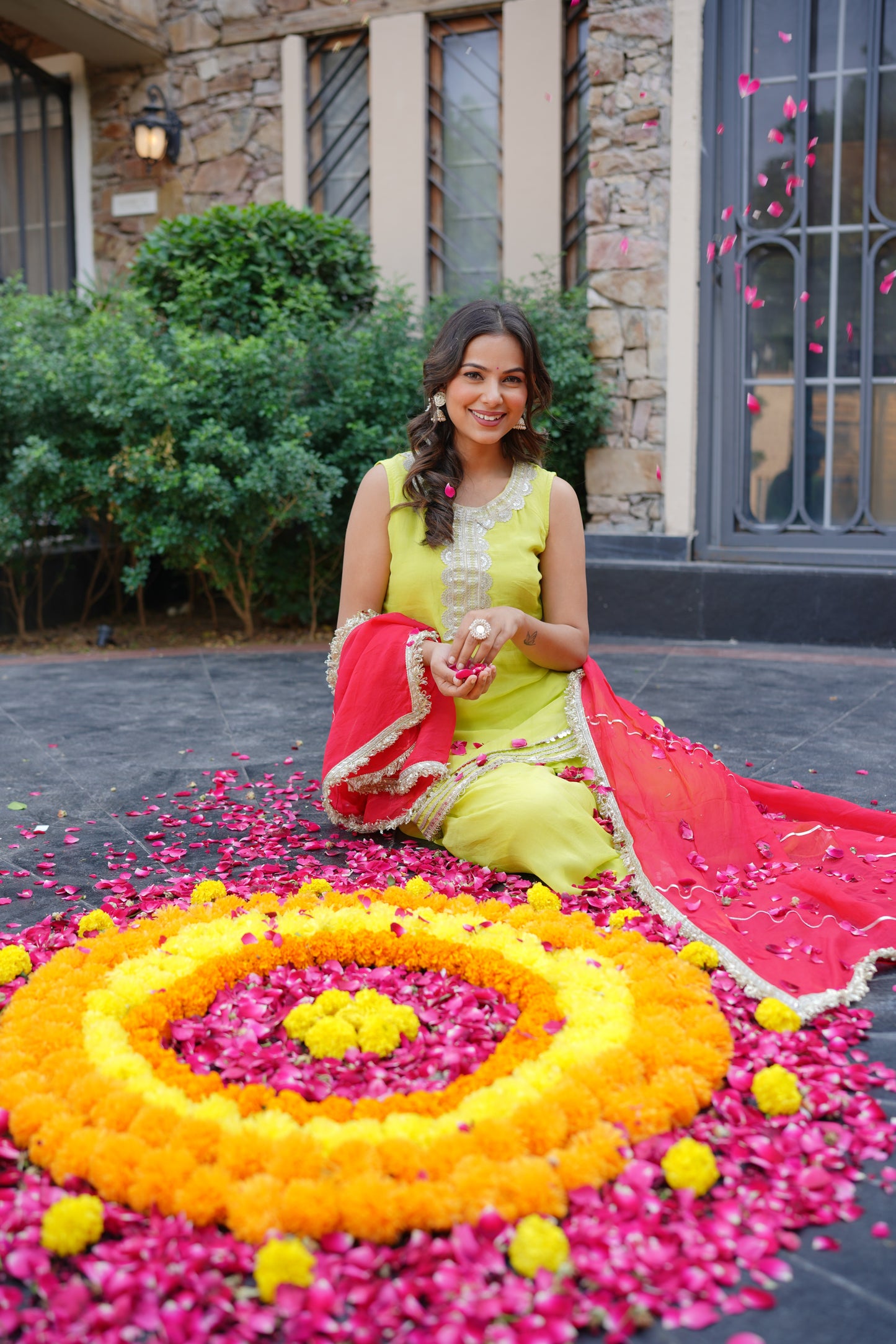 Sajna Neon Sharara set