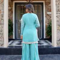 Aizal Organza Sharara set