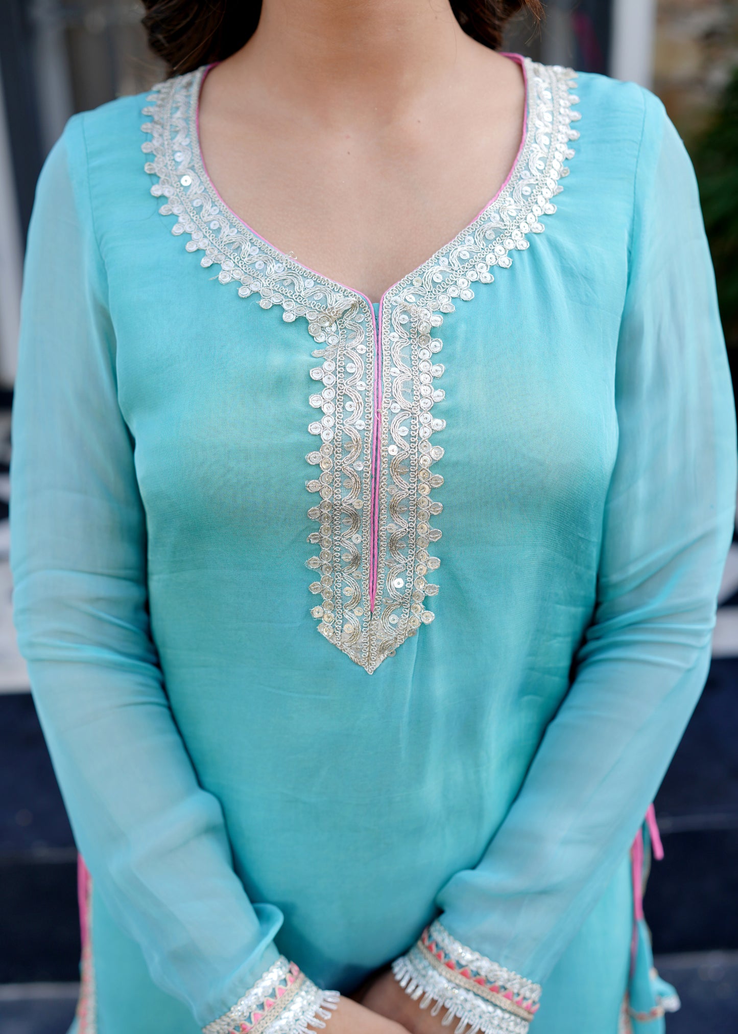 Aizal Organza Sharara set
