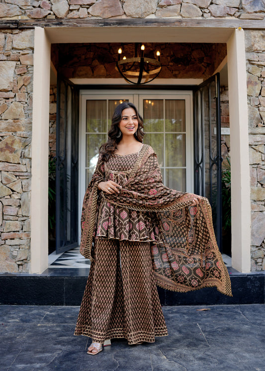 Saanjh Cotton suit set