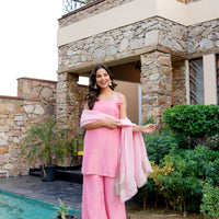 Rose bloom kurta set