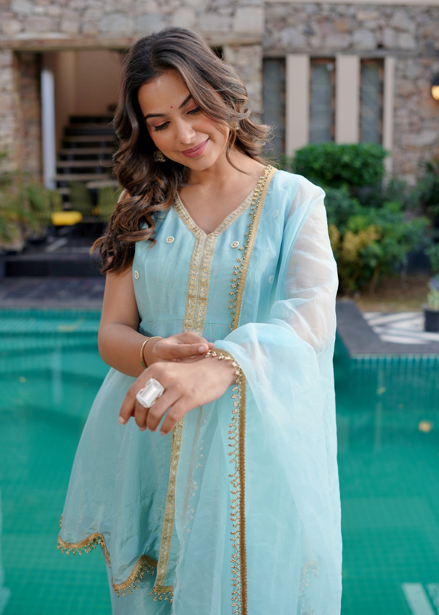 Rivaah Tissue suit set