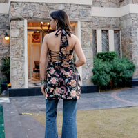 Kiara halter neck short kurti