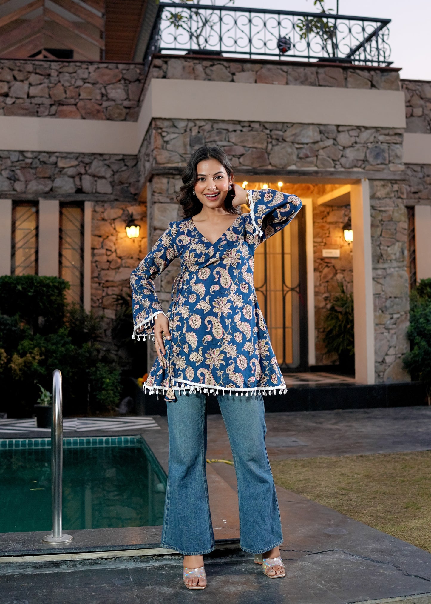 Myra Cotton wrap kurti