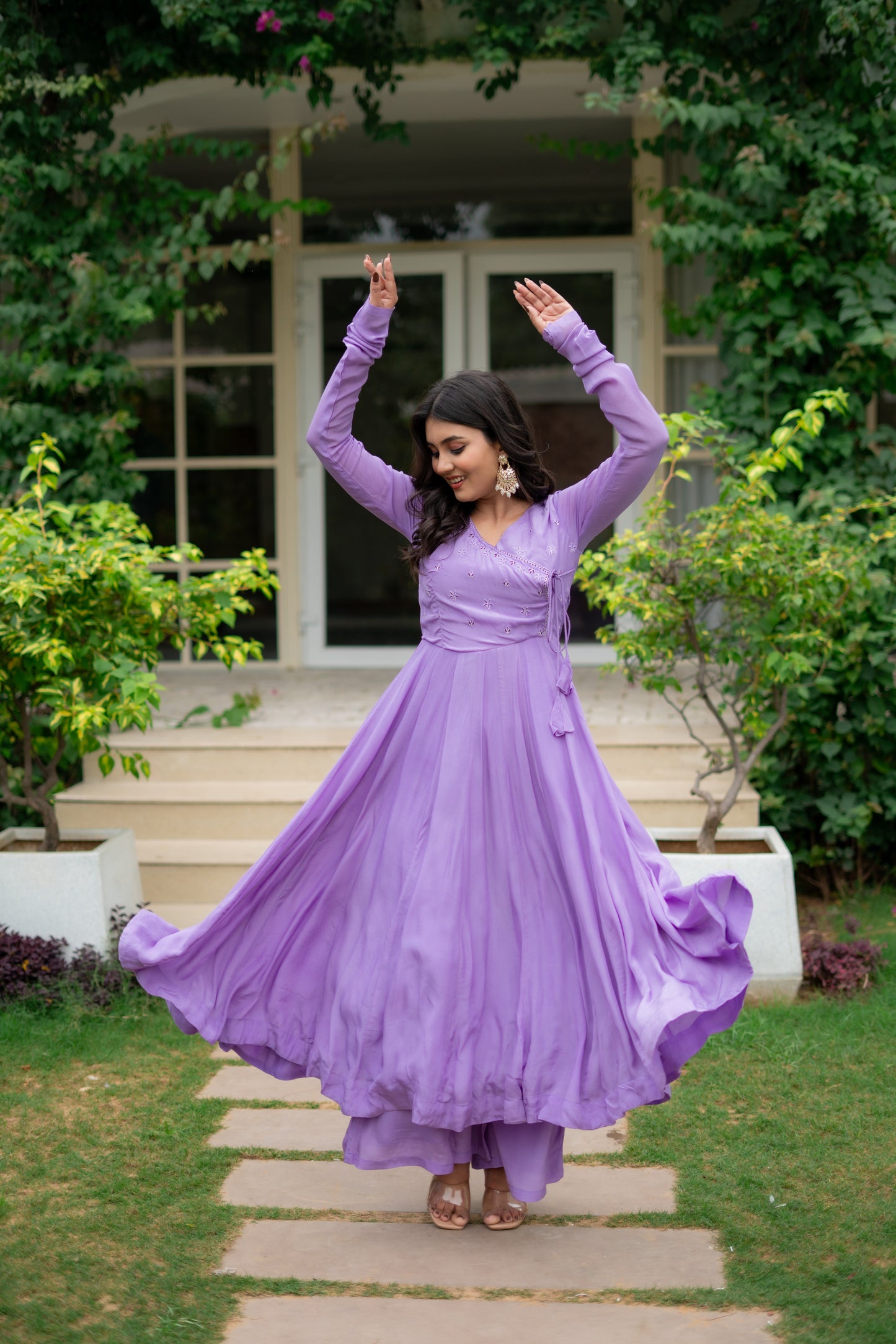 Lavender kurta set