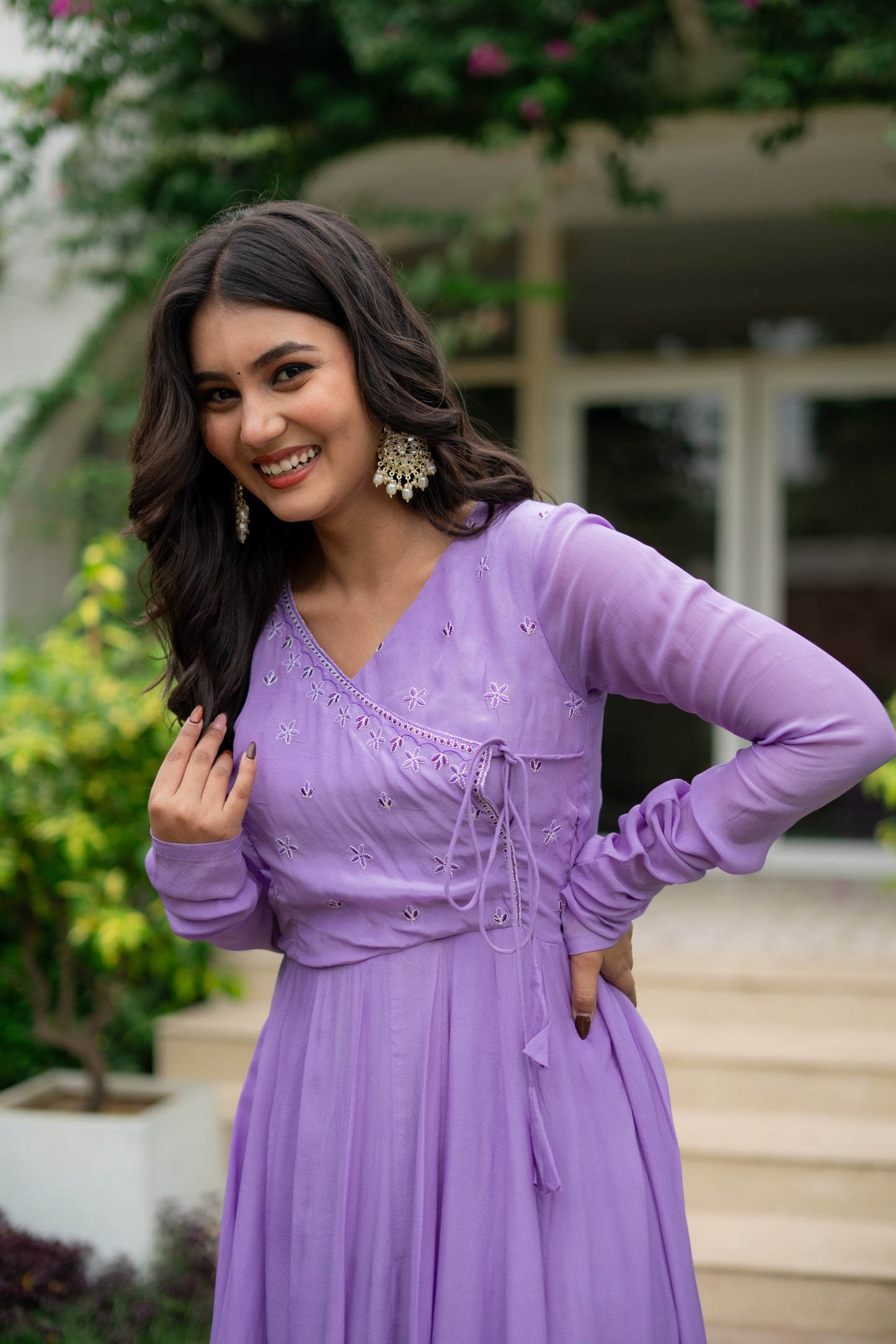 Lavender kurta set