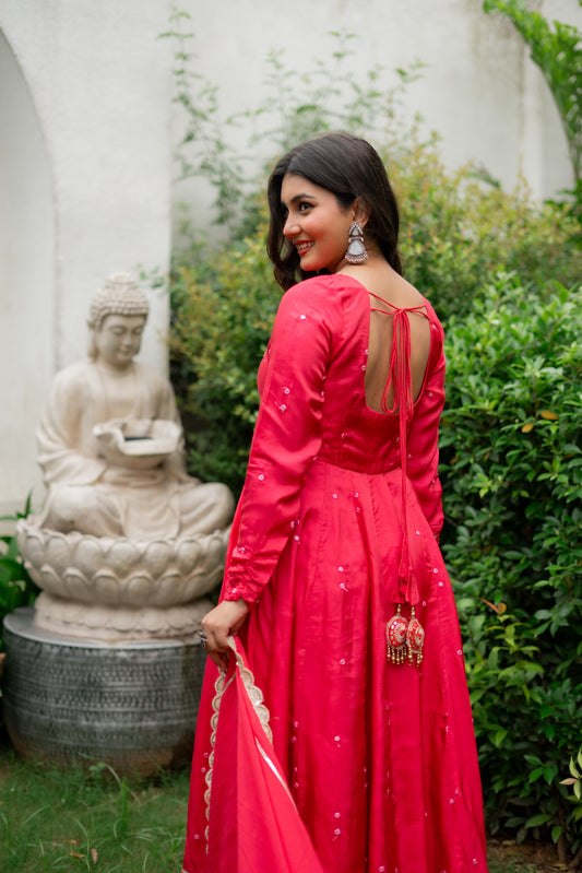 Amara silk suit set