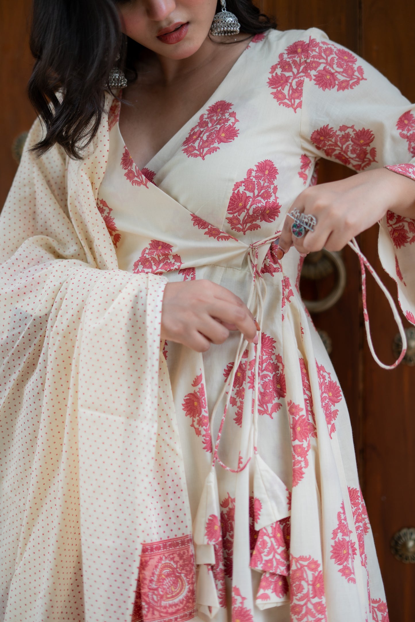 Maati cotton angrakha set