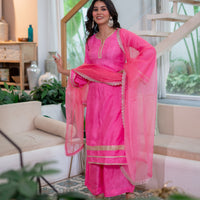 Gulaabo Silk Kurta Set