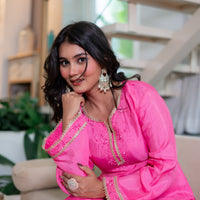 Gulaabo Silk Kurta Set