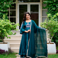 Rang Green silk suit set