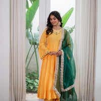 Sunehri Silk Suit Set