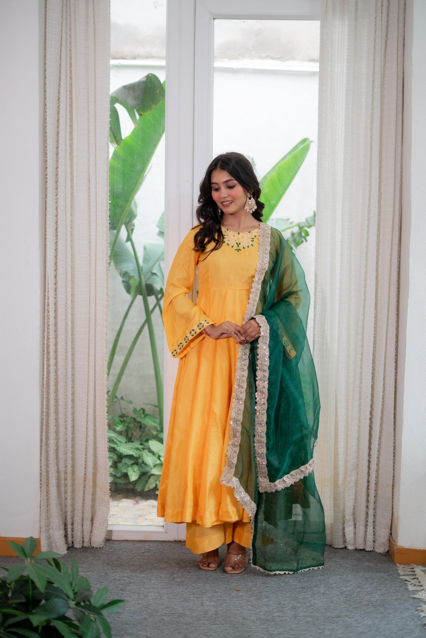 Sunehri Silk Suit Set