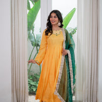 Sunehri Silk Suit Set