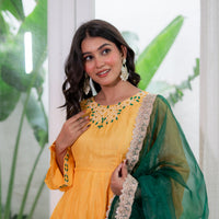 Sunehri Silk Suit Set