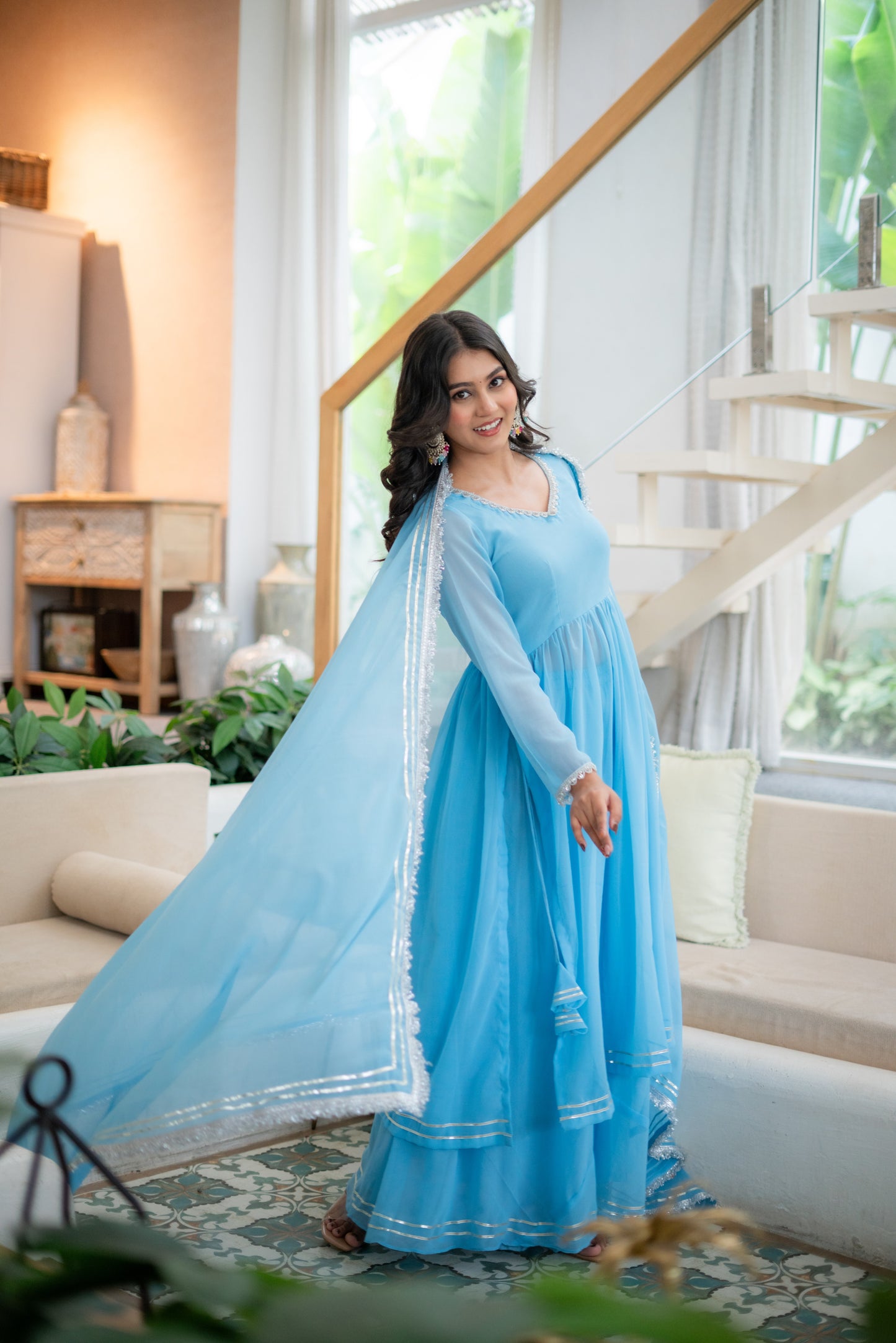 Indira Blue kurta set