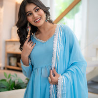 Indira Blue kurta set