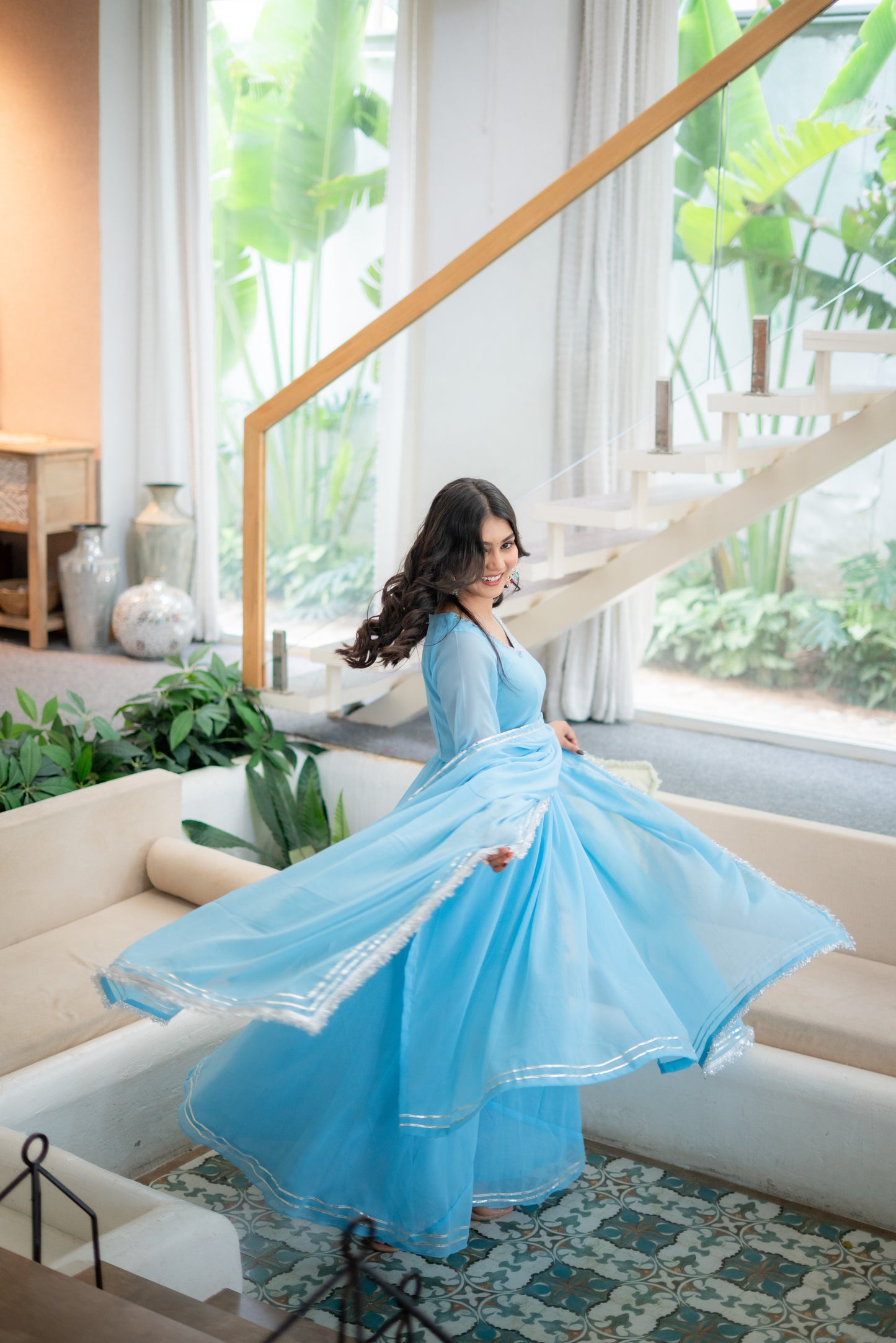 Indira Blue kurta set